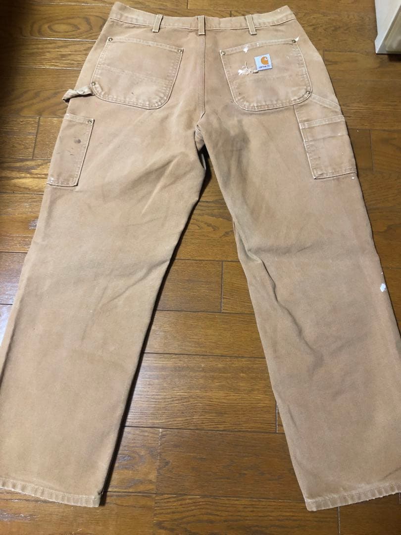 Carharttカーハート ダブルニー ブラウン usa製 34×30