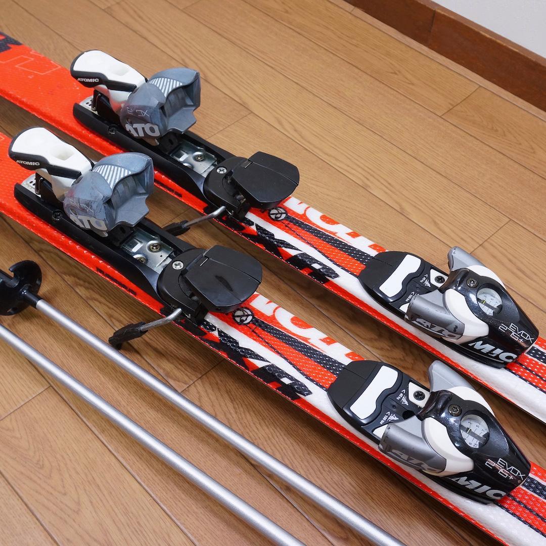 メンテ済 150cm 靴25～25.5cm ATOMIC カービングスキーセット