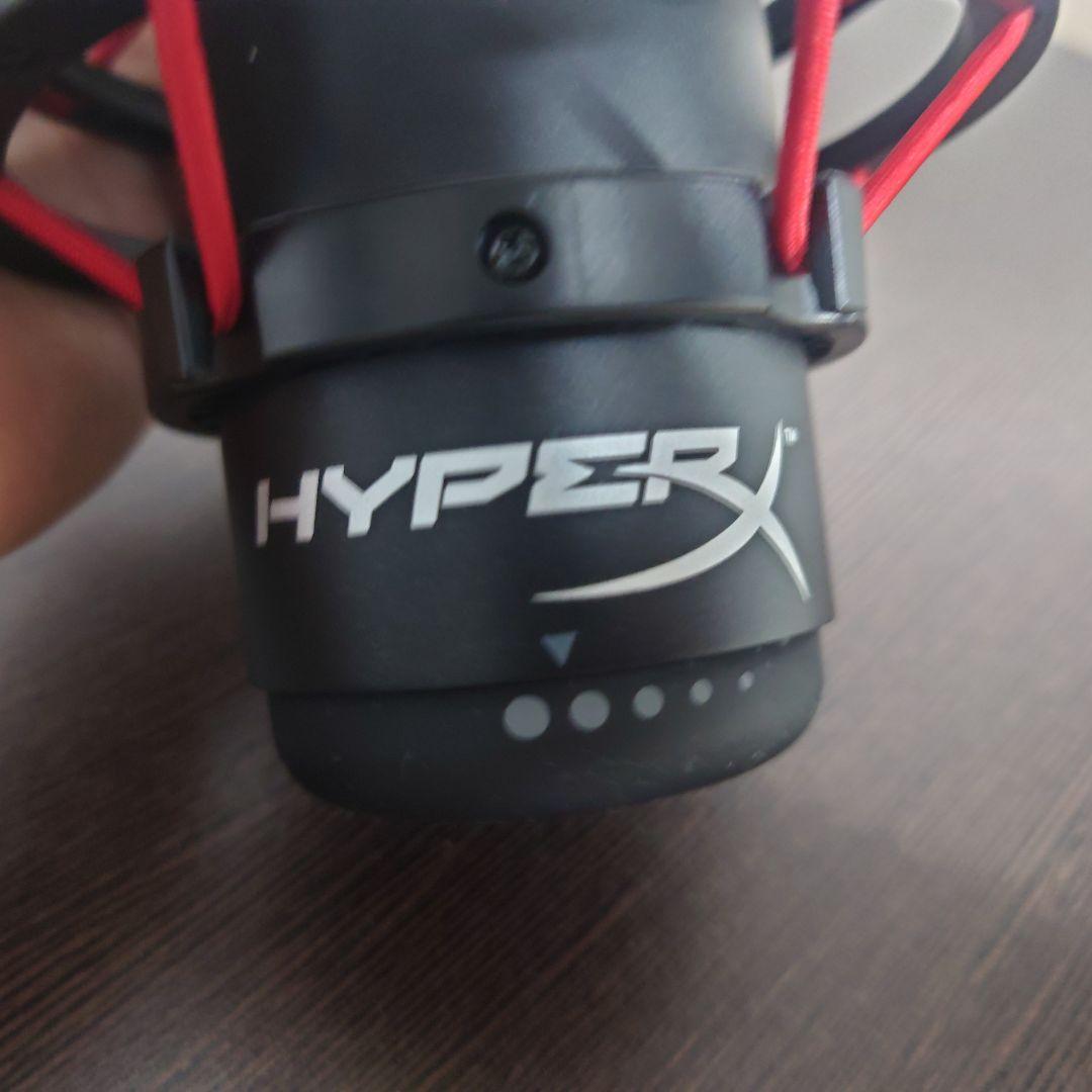 HYPERX quadcast USBコンデンサーマイク 黒/赤