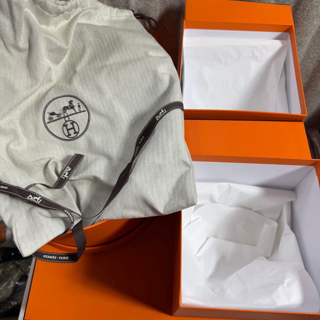 プ*読様 HERMES 空き箱 4つセット 巾着 ショッパー付き 空箱 特大 ラ