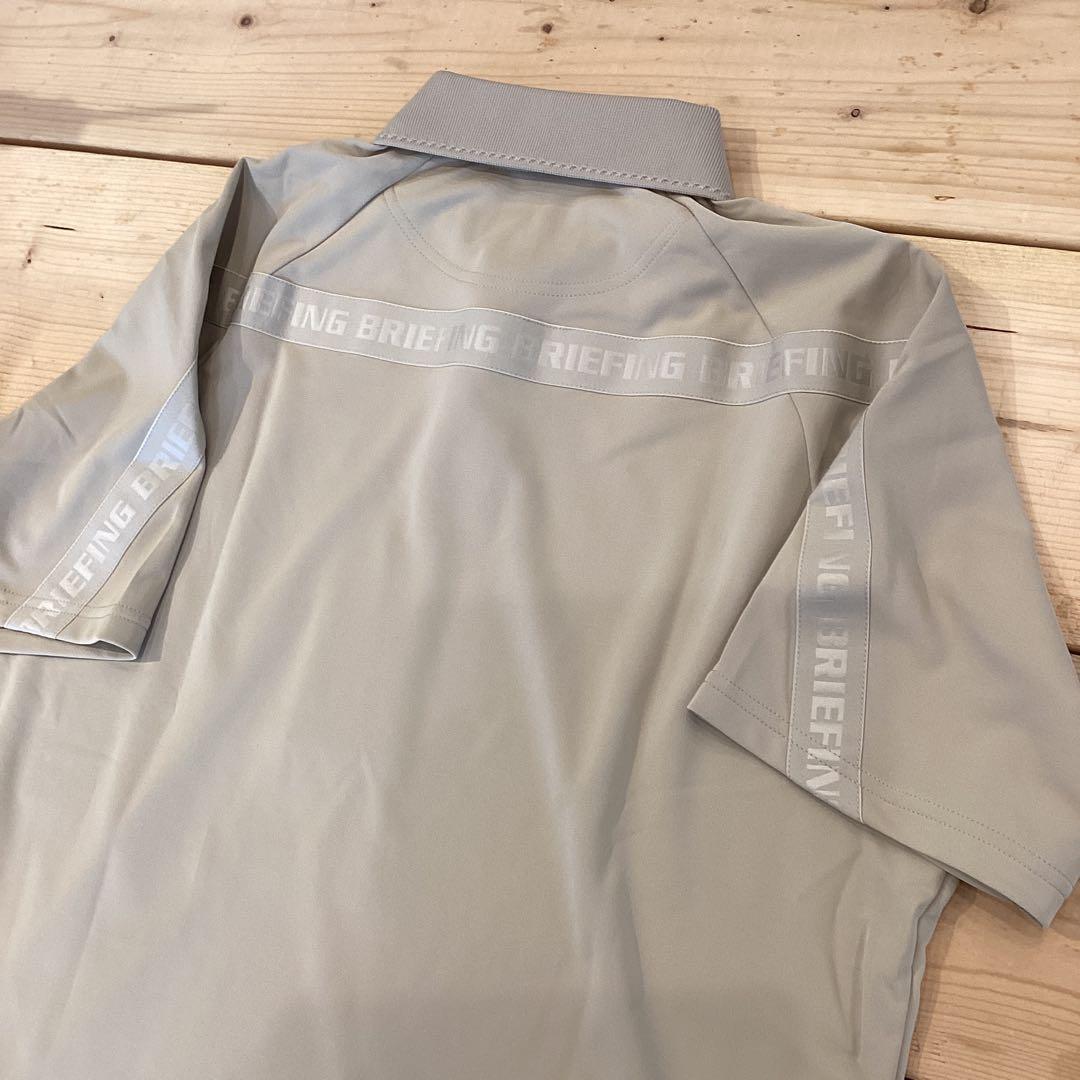 新品　正規品　BRIEFING BACK LOGO LINE POLO ベージュ