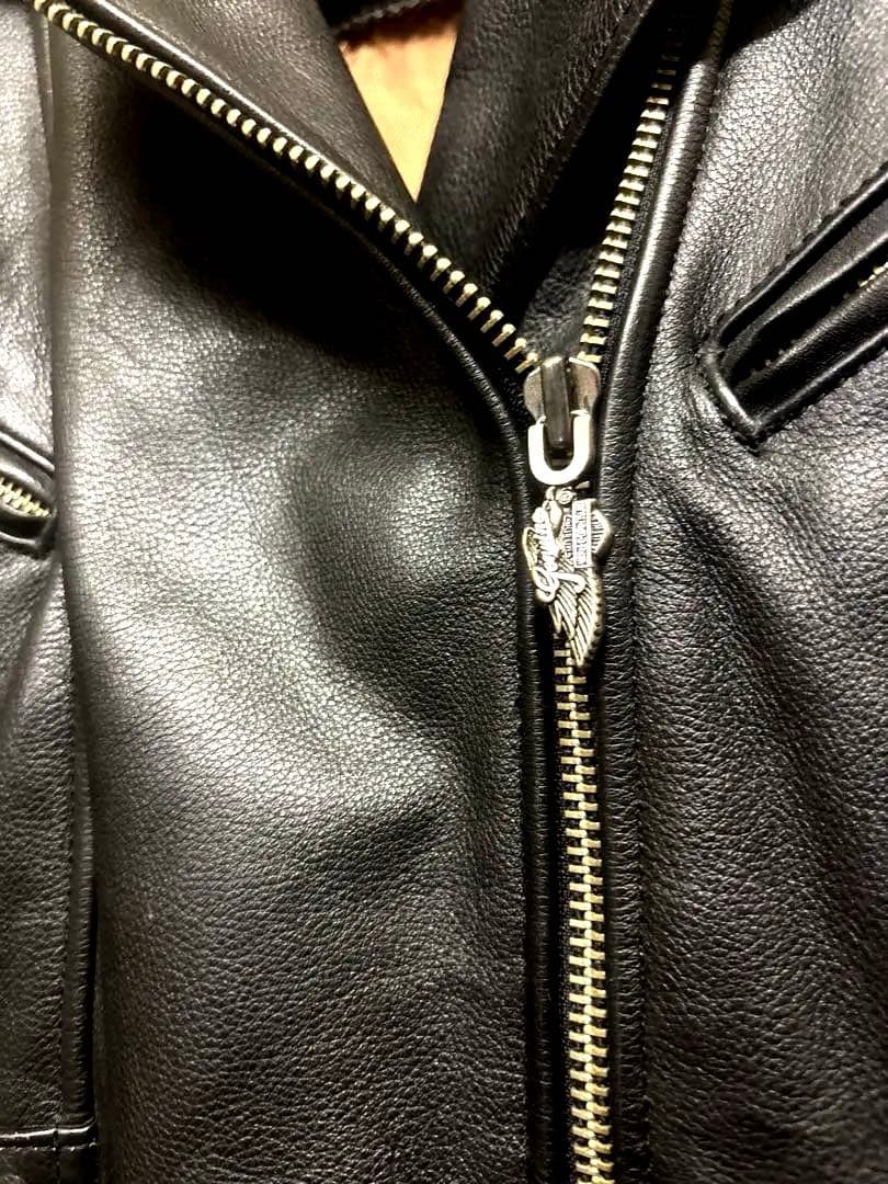 Harley-Davidson ダブルライダースジャケット ブラック XS 美品