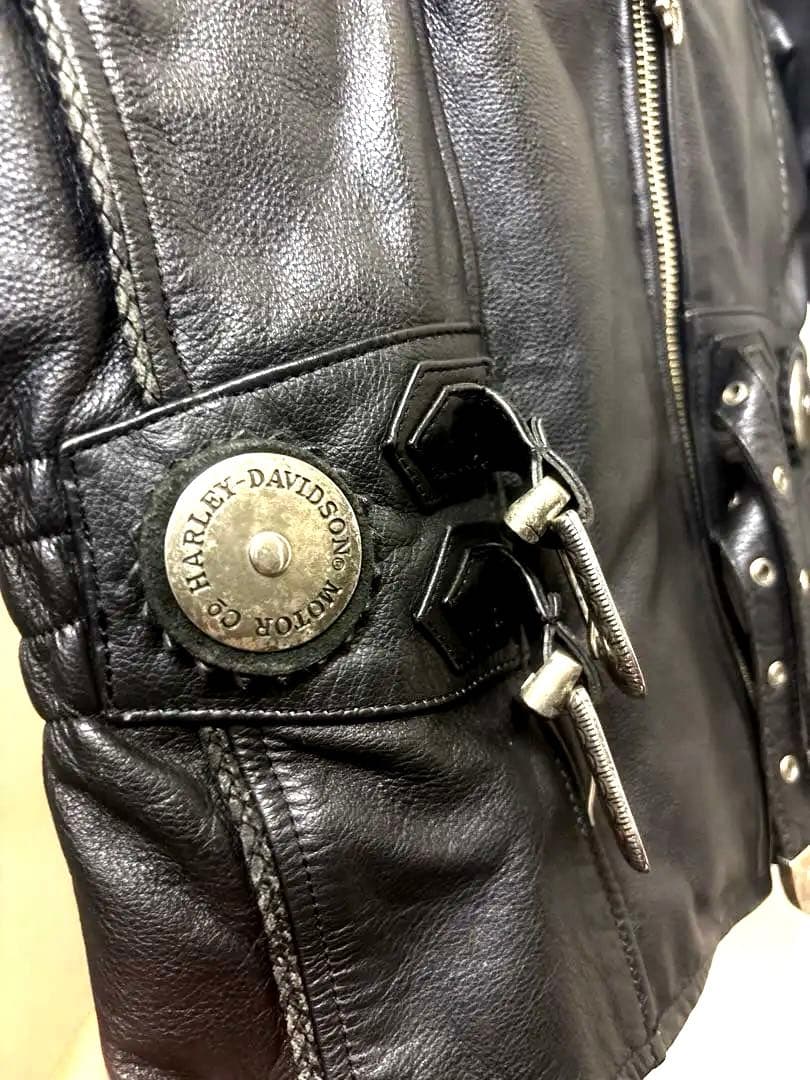 Harley-Davidson ダブルライダースジャケット ブラック XS 美品