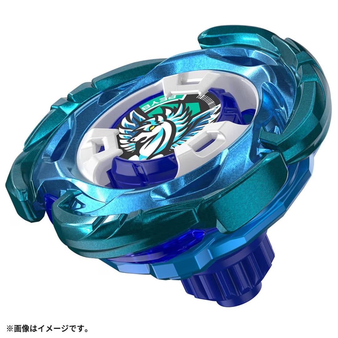 エアロペガサス 3-70A ダブルメタルコート ブルー×グリーン ベイブレードX