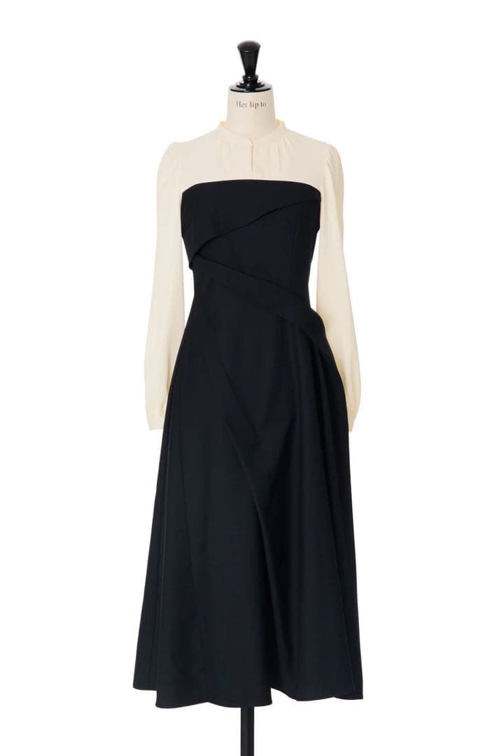 Herlipto♡♡Bicolor Draped Dress