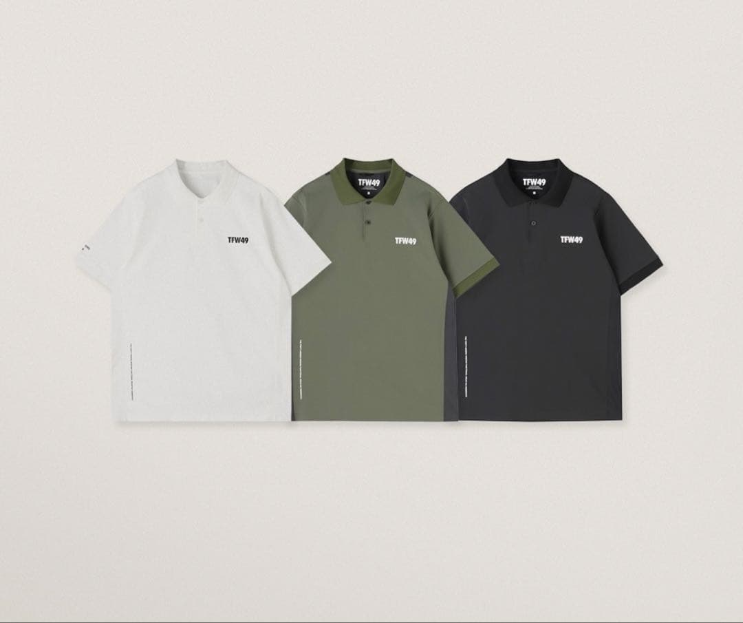 TFW49 LUXURY REGULAR POLO ブラック L