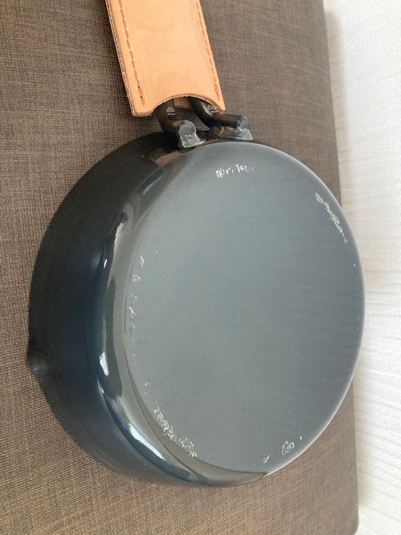 【未使用】ユニフレーム スキレット7インチ　ケース、レザーハンドル付