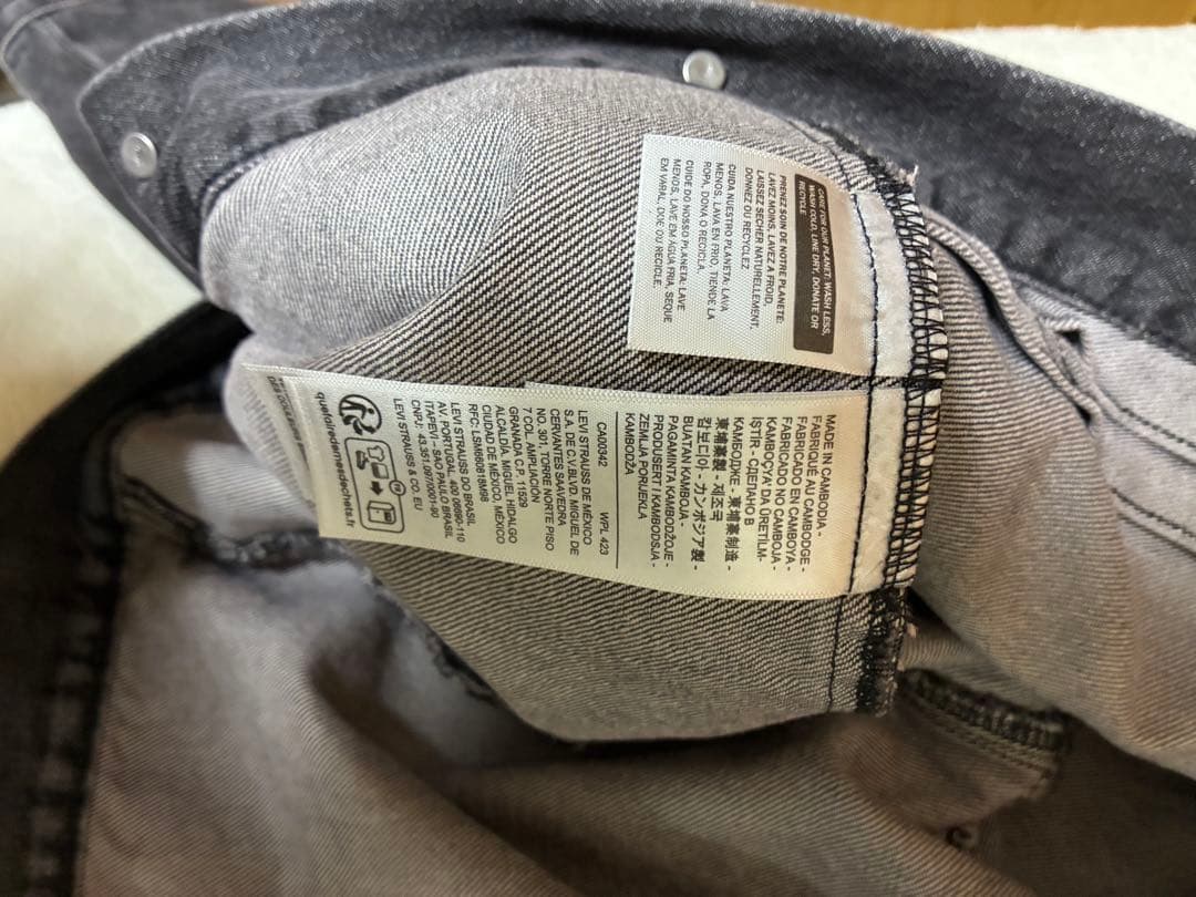 Levi's ダークグレー デニムジャケット M