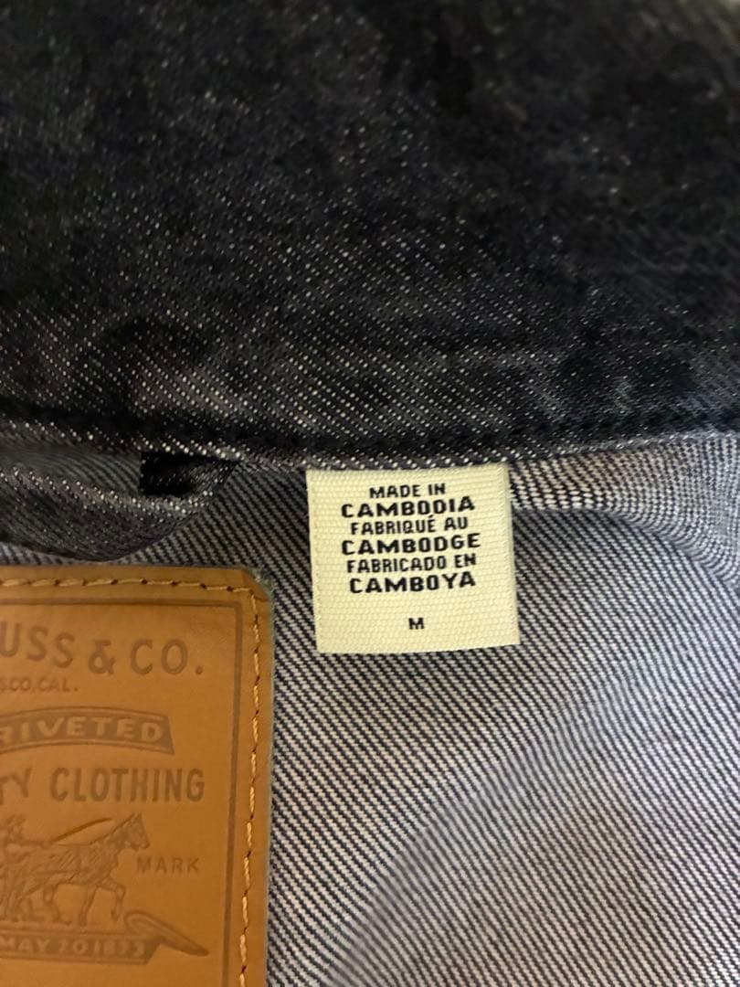 Levi's ダークグレー デニムジャケット M
