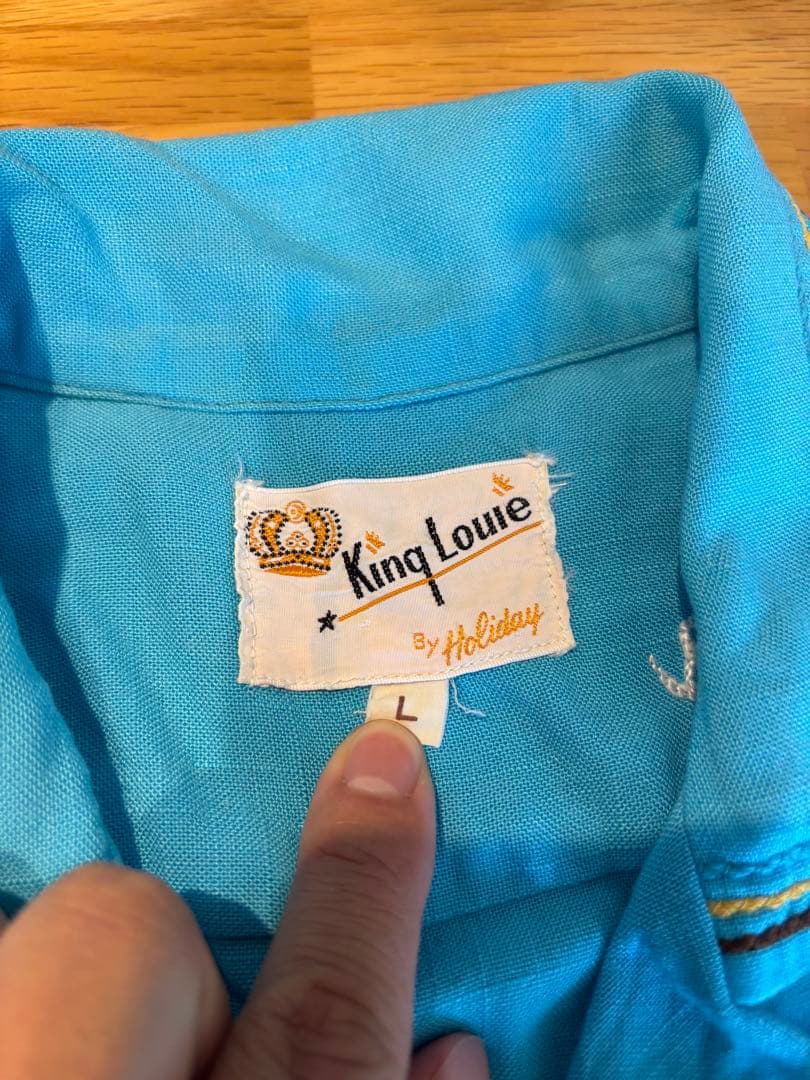 60s King Louie キングルイ vintage ボーリングシャツ ML