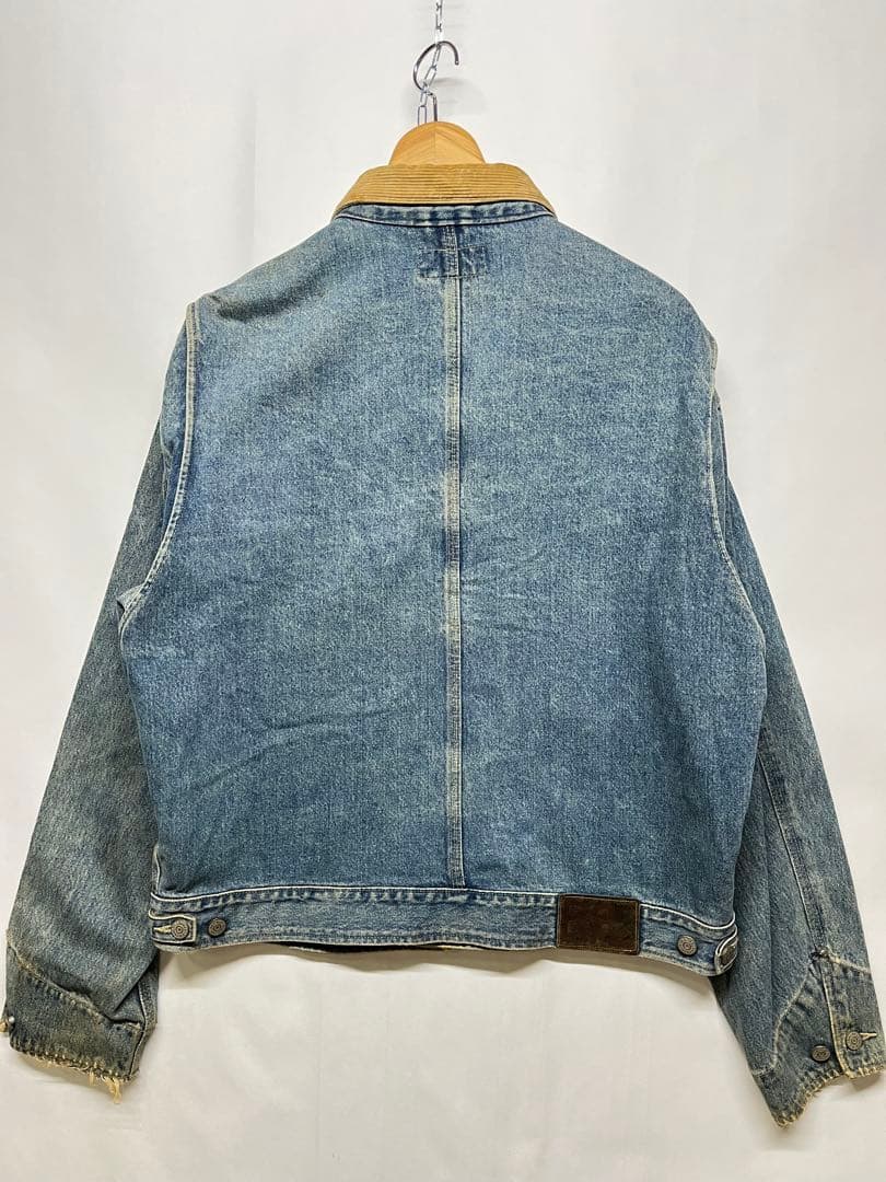 希少 USA RRL ダブルアールエル 三つ星 コーズ切替 デニムジャケット L