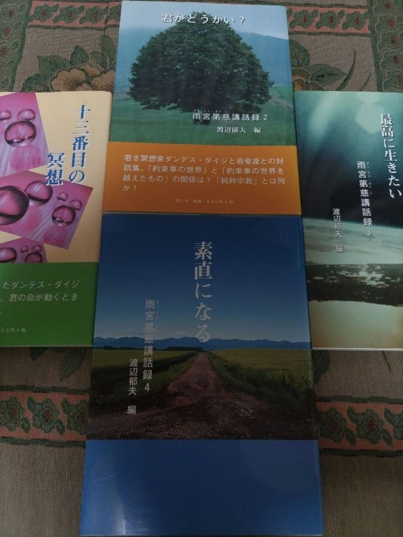 雨宮第慈講話録1.2.3.4 渡辺郁夫 編　ダンテス・ダイジ 　4冊セット