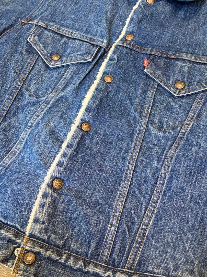 80's 90's Levi's デニムボアジャケット 42 インディゴ　デニム
