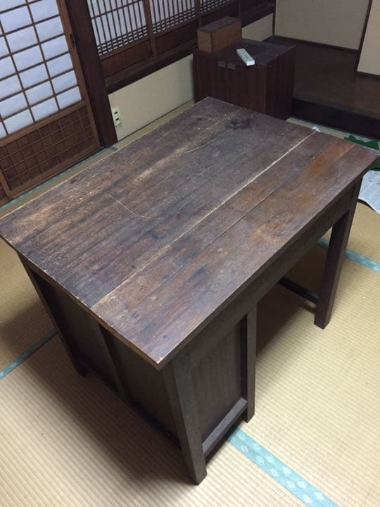 5月まで！送料込み 古民家レトロ 机 作業机 昭和 大正