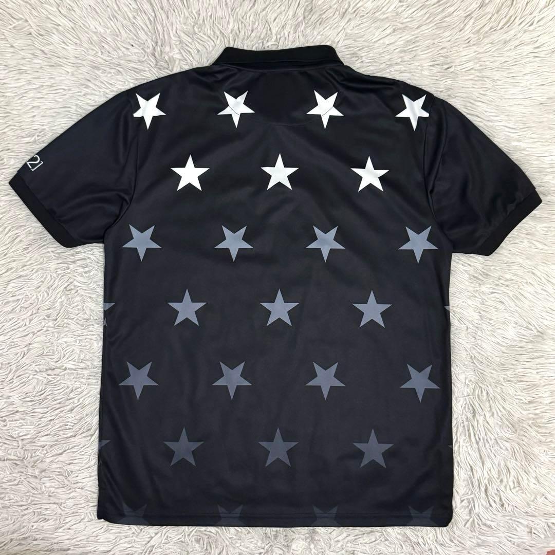 新品同様　V12　GRADATION STAR POLO　星柄　ポロシャツ　XL