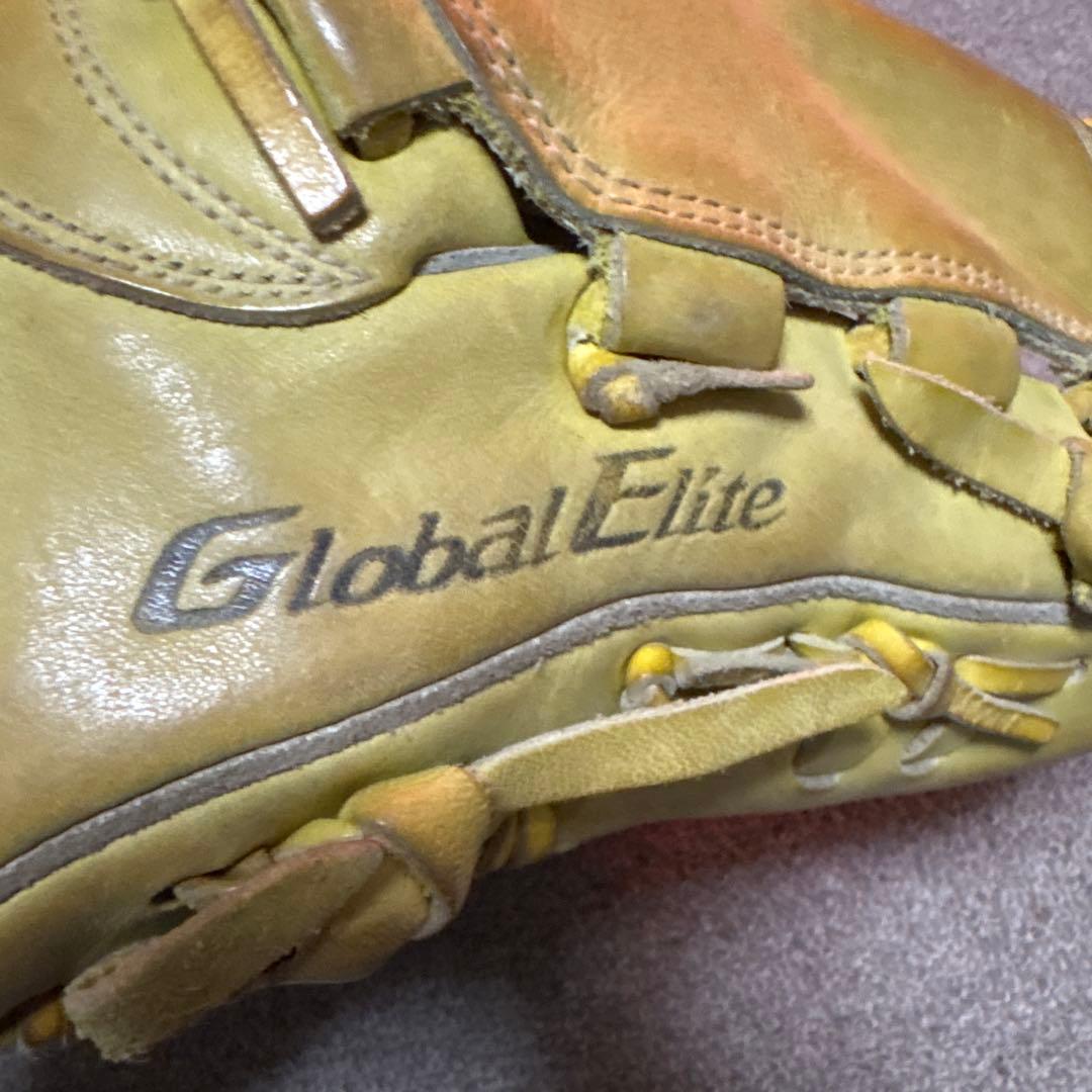 Mizuno Global Elite 軟式 グローブ イエロー
