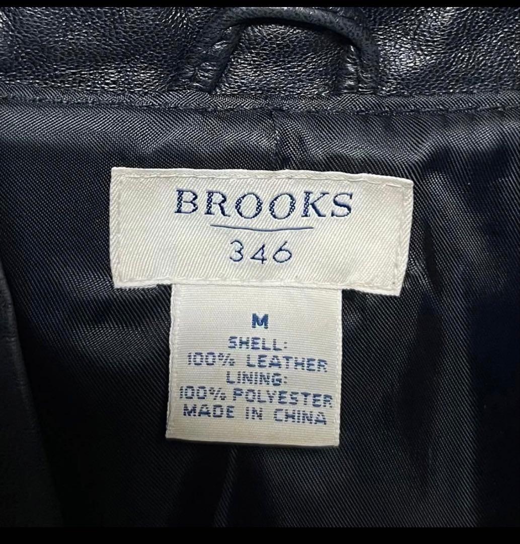 コロコロン  BROOKS ブラックレザージャケット 346