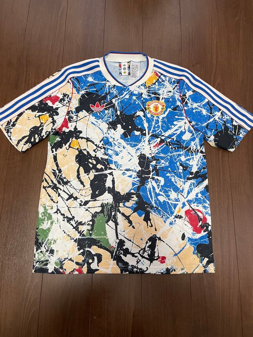 stone roses adidas マンU コラボ　半袖　ユニフォーム