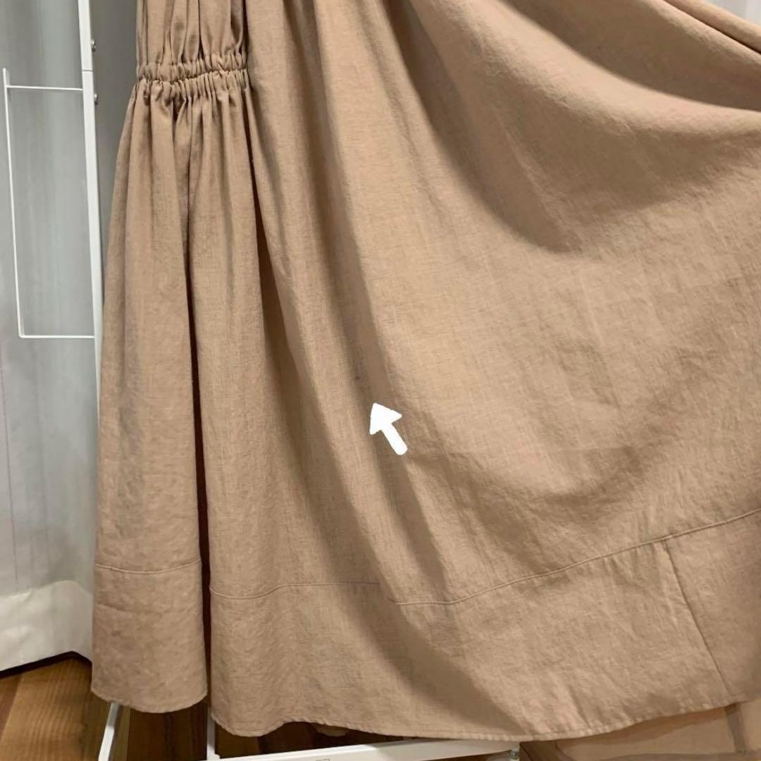 L'Or Gather Drape Dress ベージュ ワンピース ロル