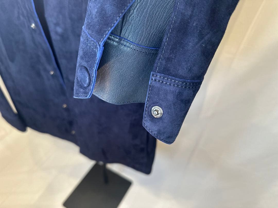 GIORGIO ARMANI ASG06P 羊革 ラムレザーシャツジャケット