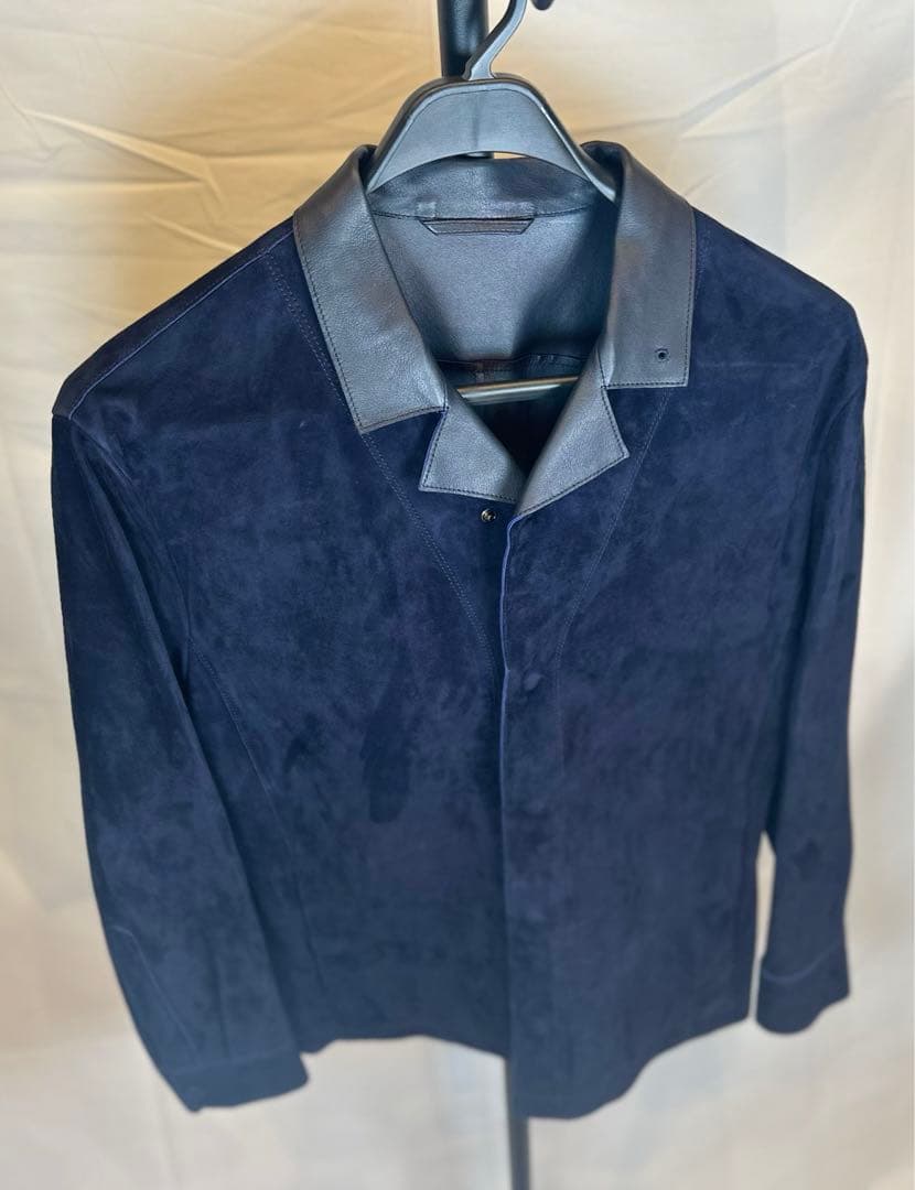 GIORGIO ARMANI ASG06P 羊革 ラムレザーシャツジャケット