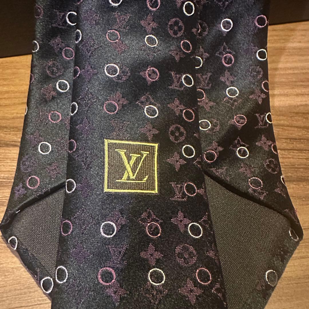 Louis Vuitton シルク ネクタイ 未使用 ルイヴィトン モノグラム