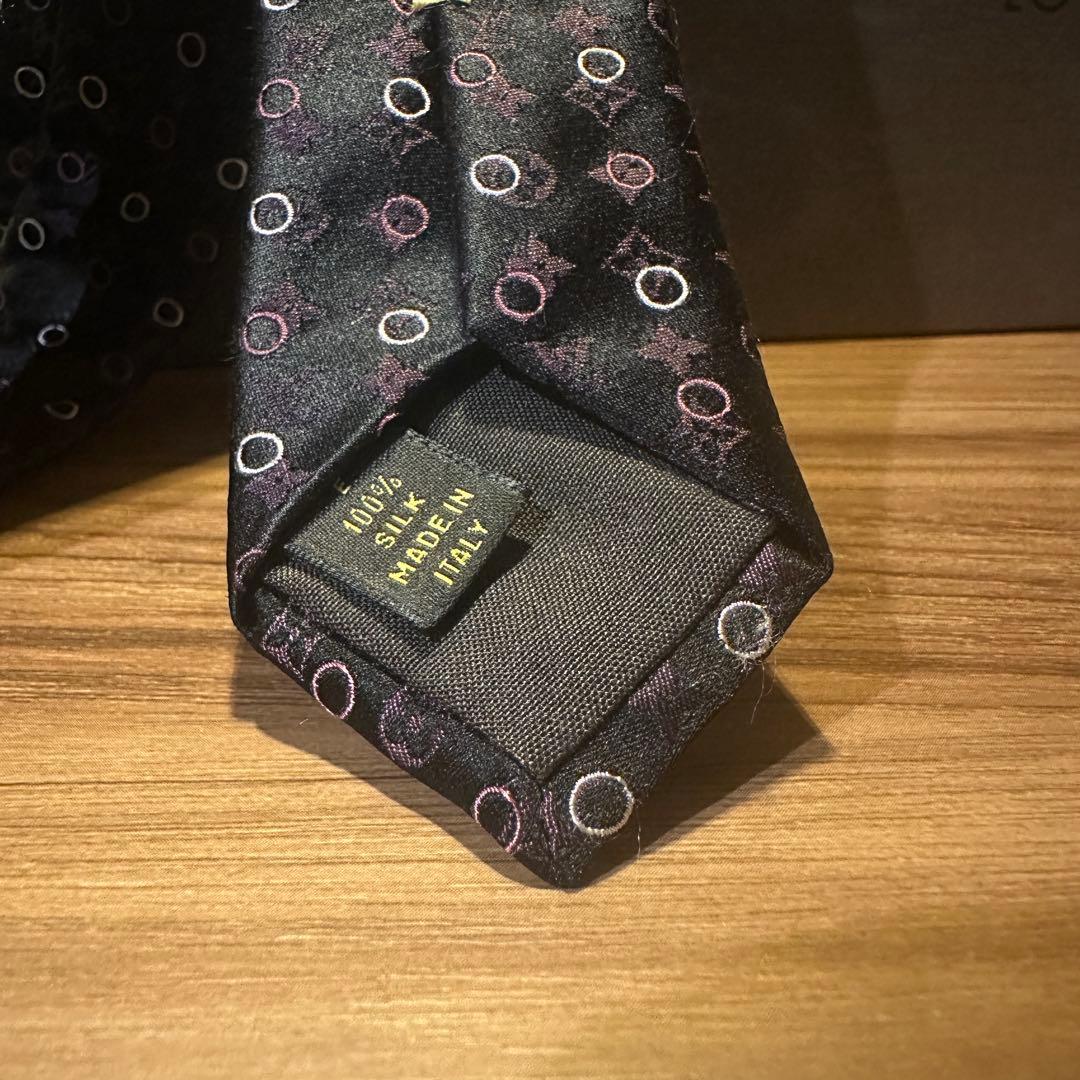 Louis Vuitton シルク ネクタイ 未使用 ルイヴィトン モノグラム