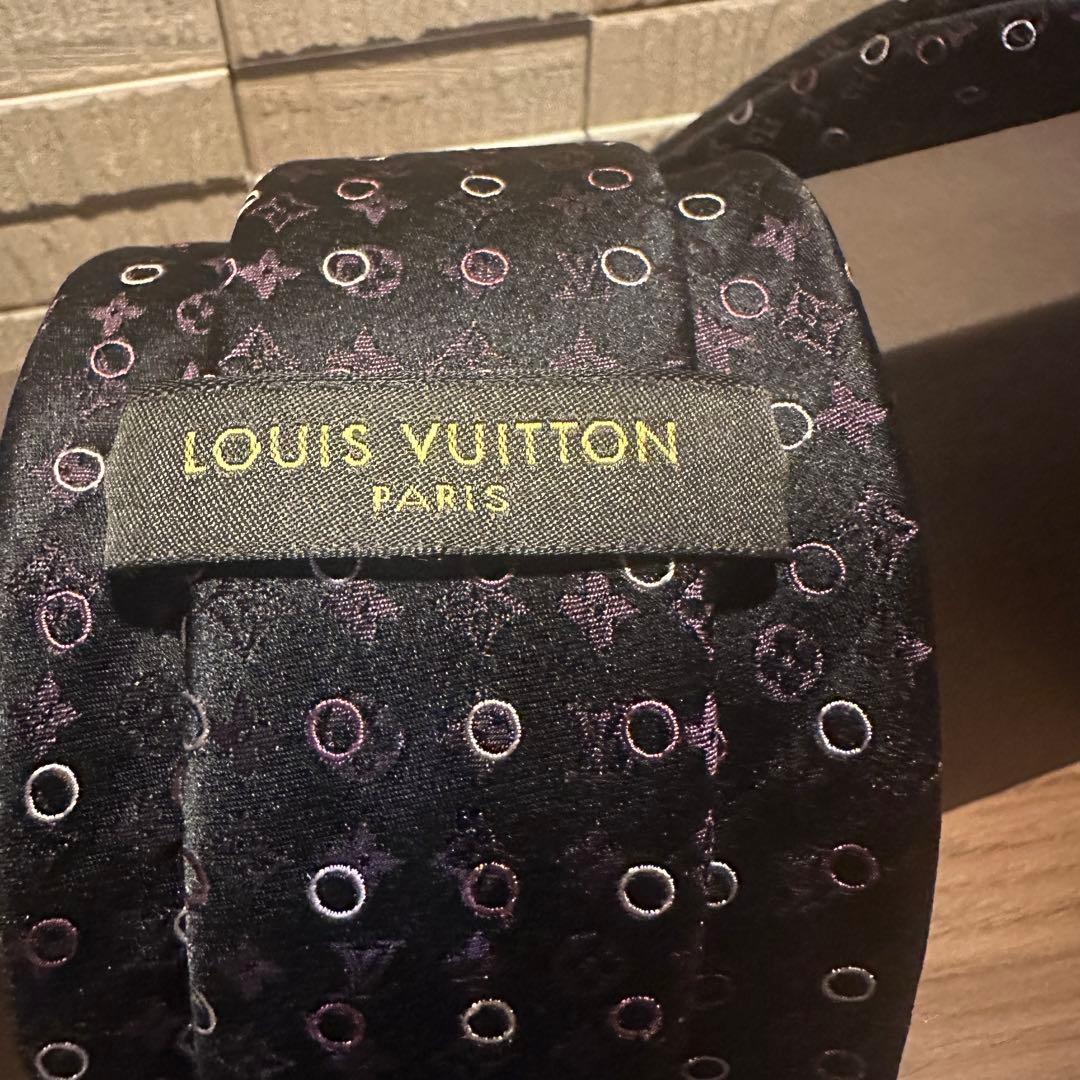 Louis Vuitton シルク ネクタイ 未使用 ルイヴィトン モノグラム