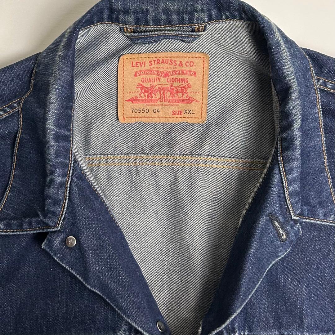 【美品】ユーロリーバイス/70550/Gジャン/デニムジャケット/ビッグサイズ