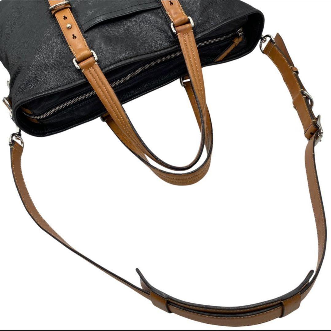 良品　coach コーチ　2WAY トートバッグ　ショルダー　ハリソン　A4