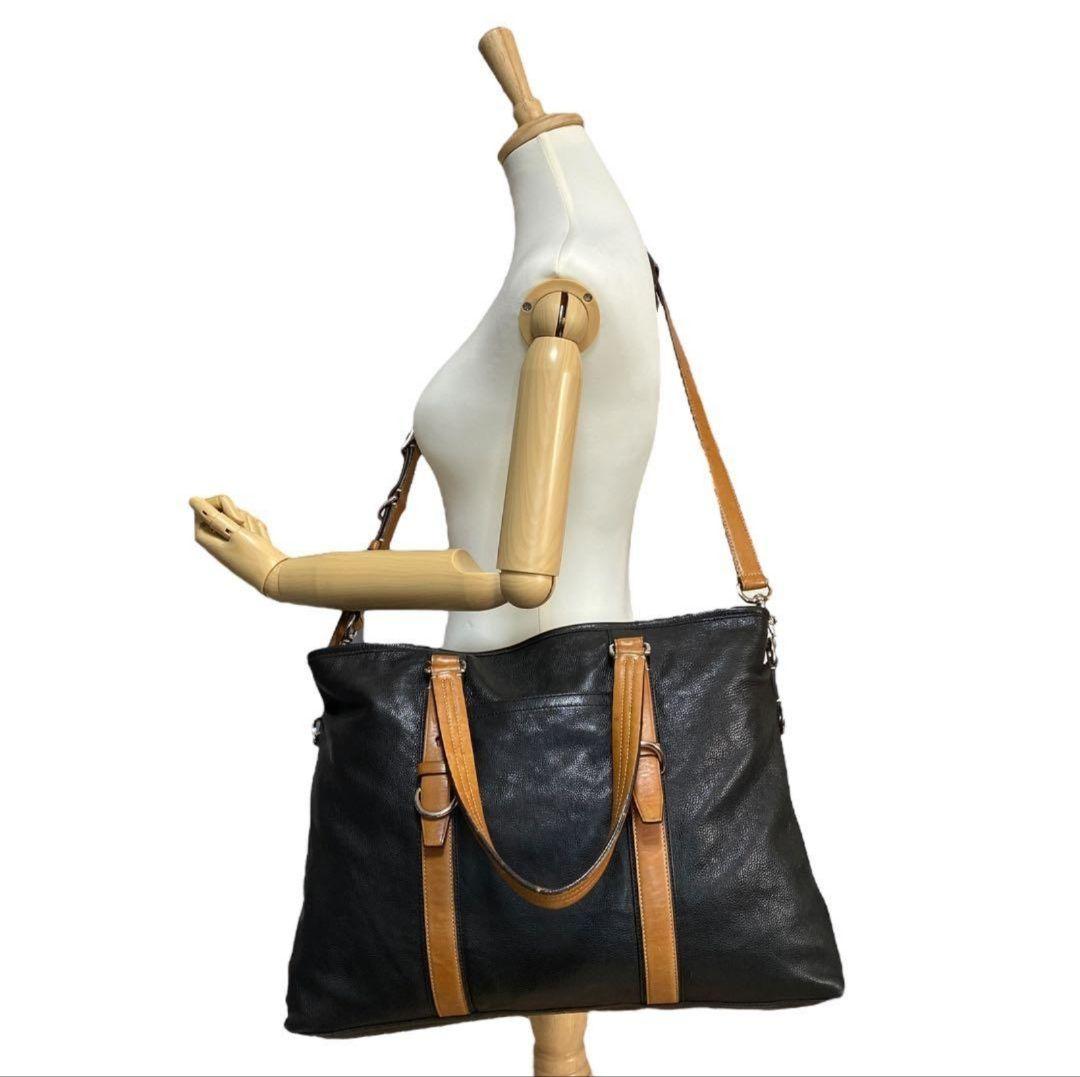 良品　coach コーチ　2WAY トートバッグ　ショルダー　ハリソン　A4