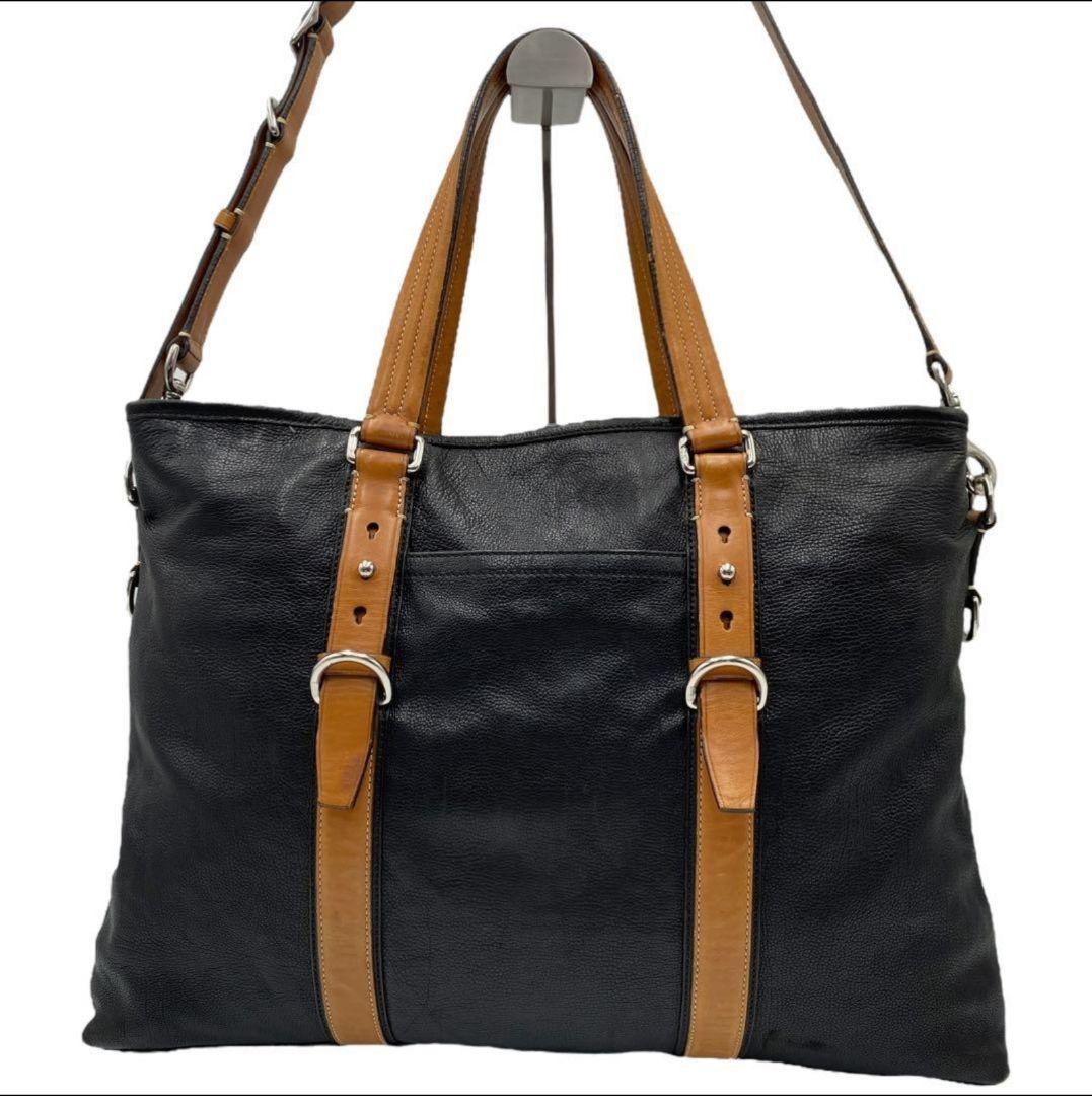 良品　coach コーチ　2WAY トートバッグ　ショルダー　ハリソン　A4