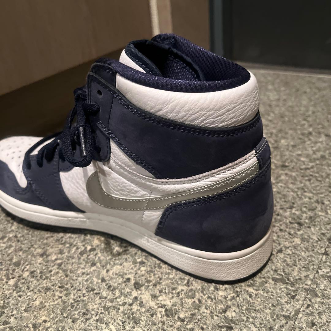 シューズ(男性用) Air Jordan 1 High OG White Midnight Navy