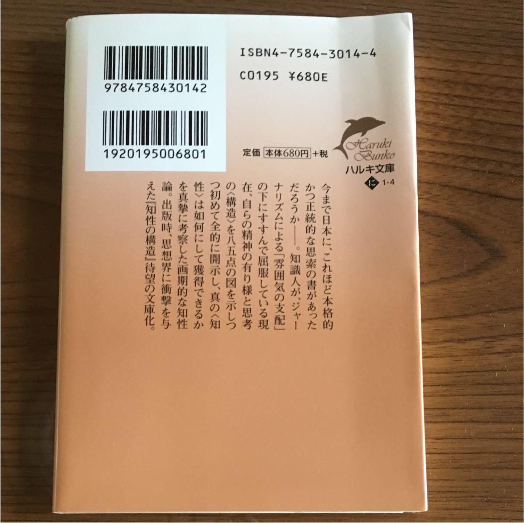 【値下中】知性の構造(現在絶版)