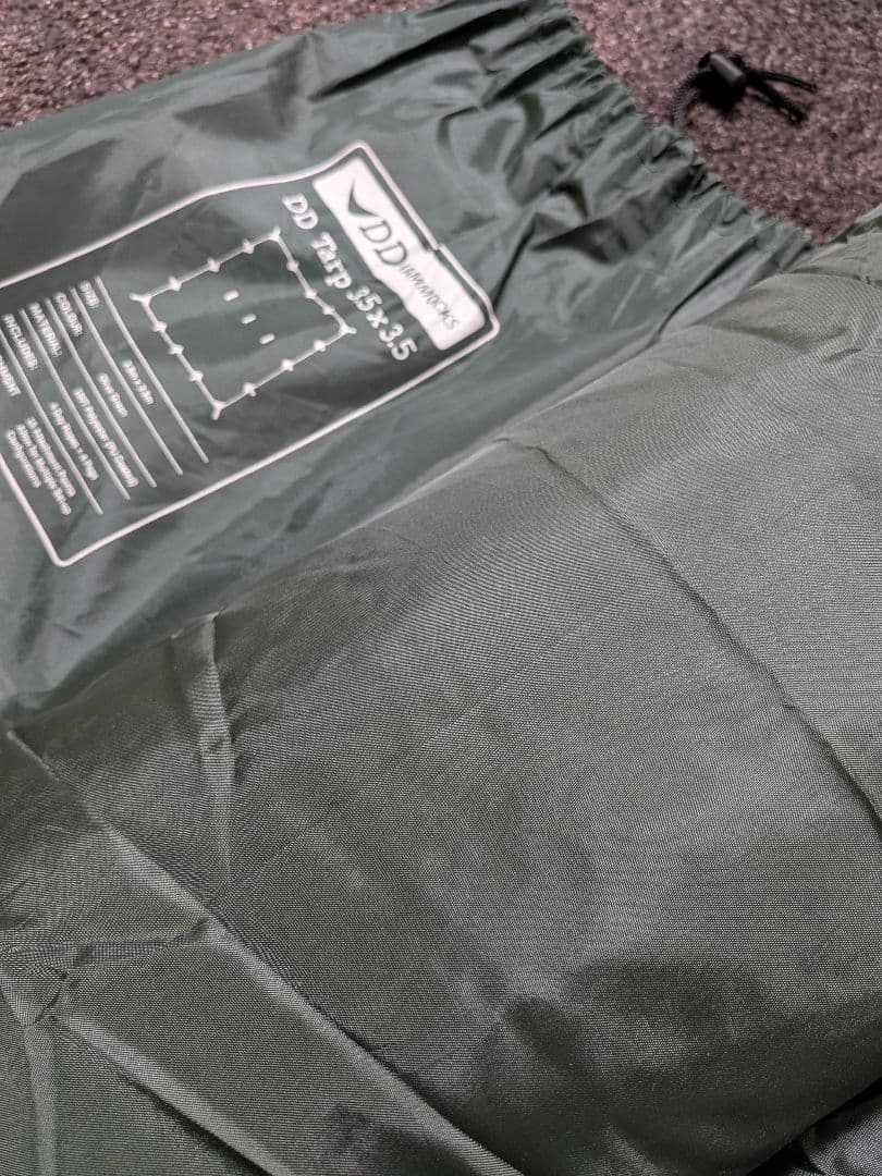 DD Hammocks DD Tarp タープ 3.5x3.5 オリーブグリーン