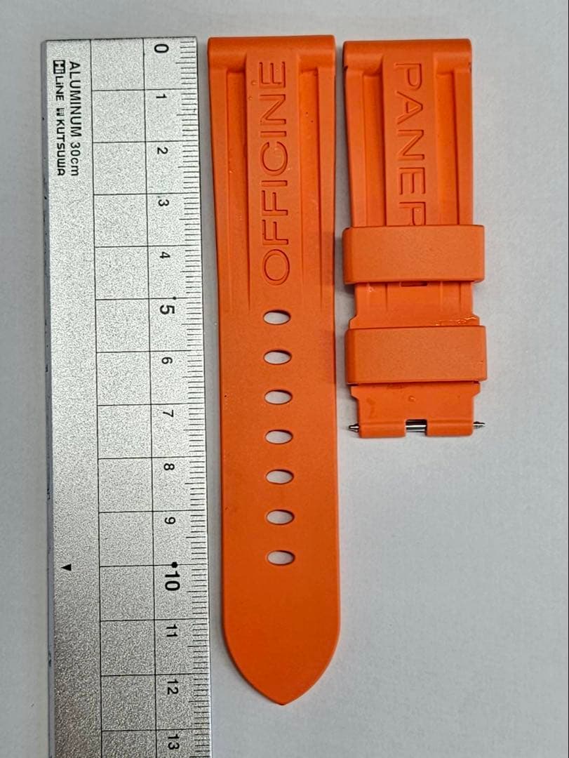 値下 PANERAI パネライ ラバーベルト オレンジ 純正品