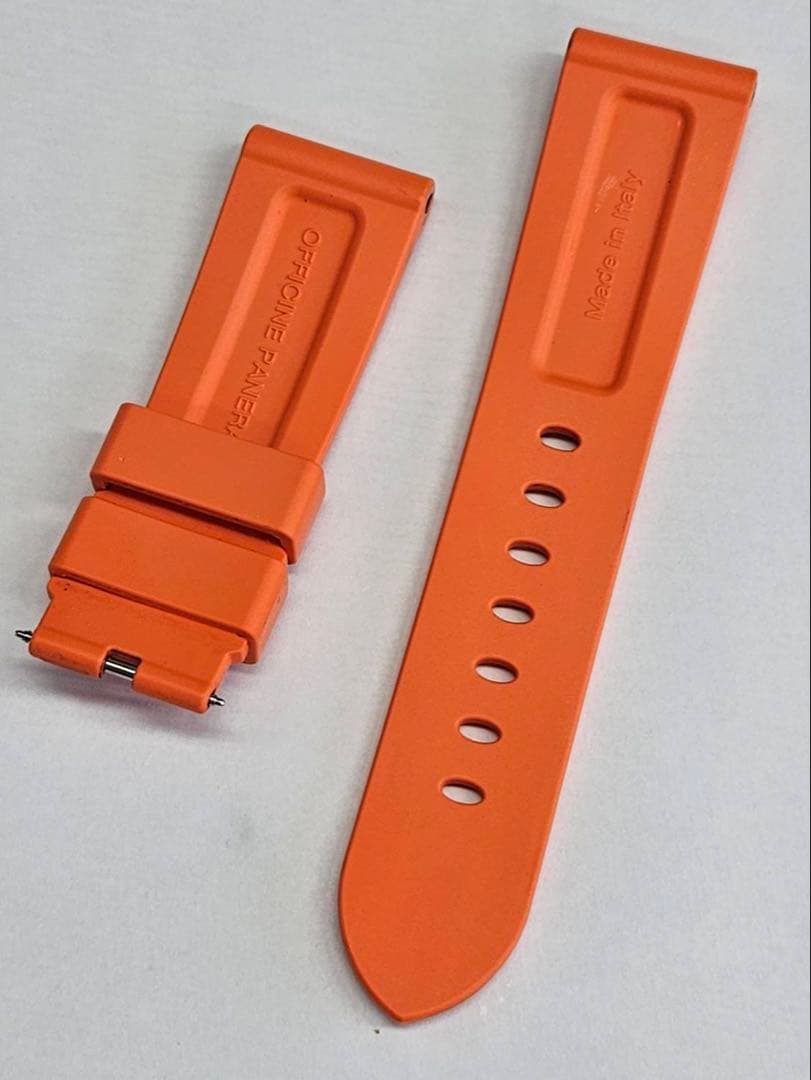 値下 PANERAI パネライ ラバーベルト オレンジ 純正品