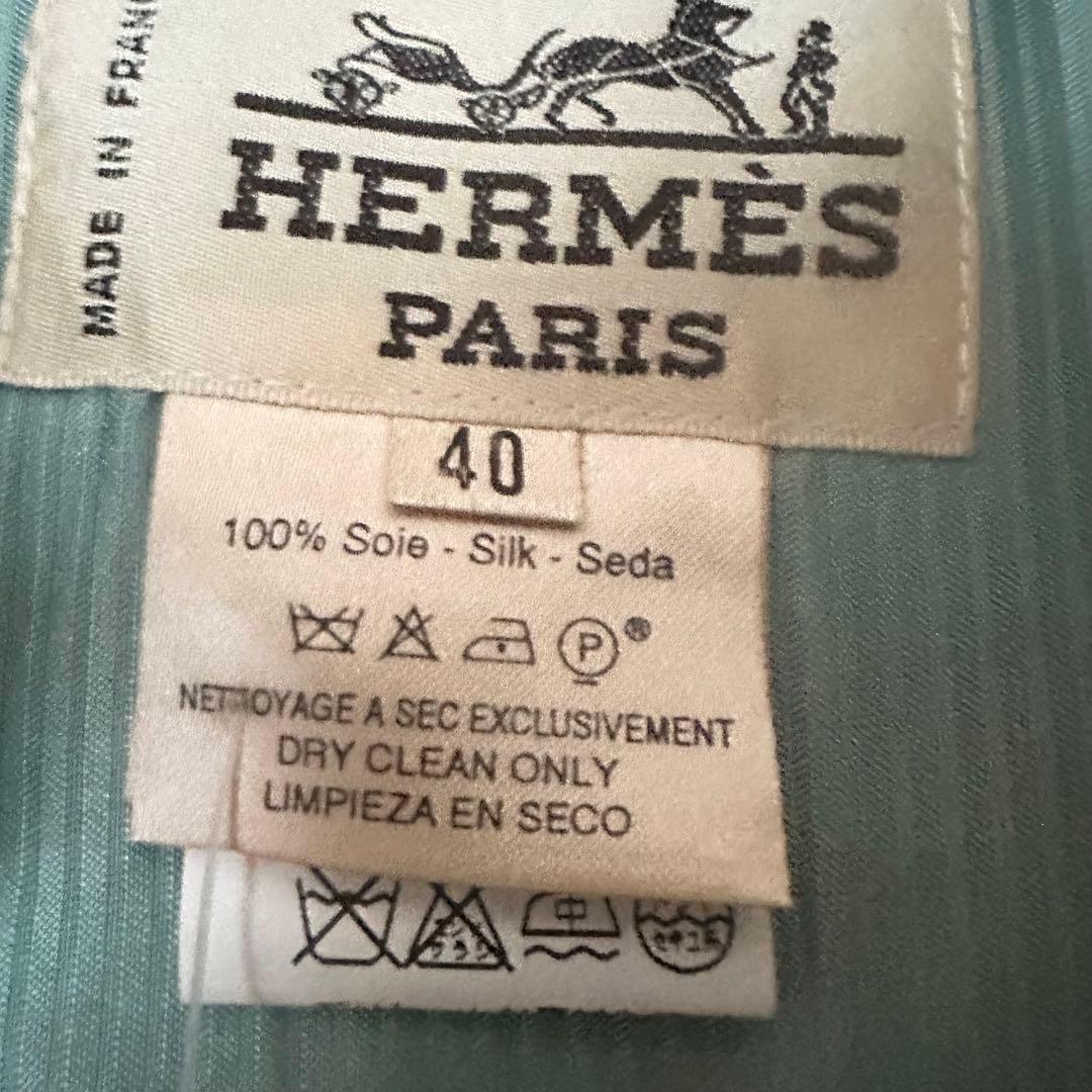専用！新品 エルメス HERMES ジレ ベスト シルク100