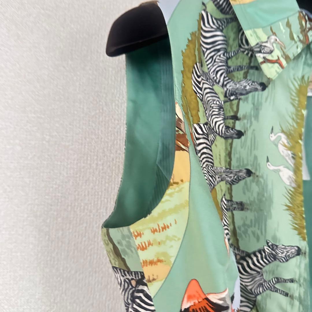 専用！新品 エルメス HERMES ジレ ベスト シルク100