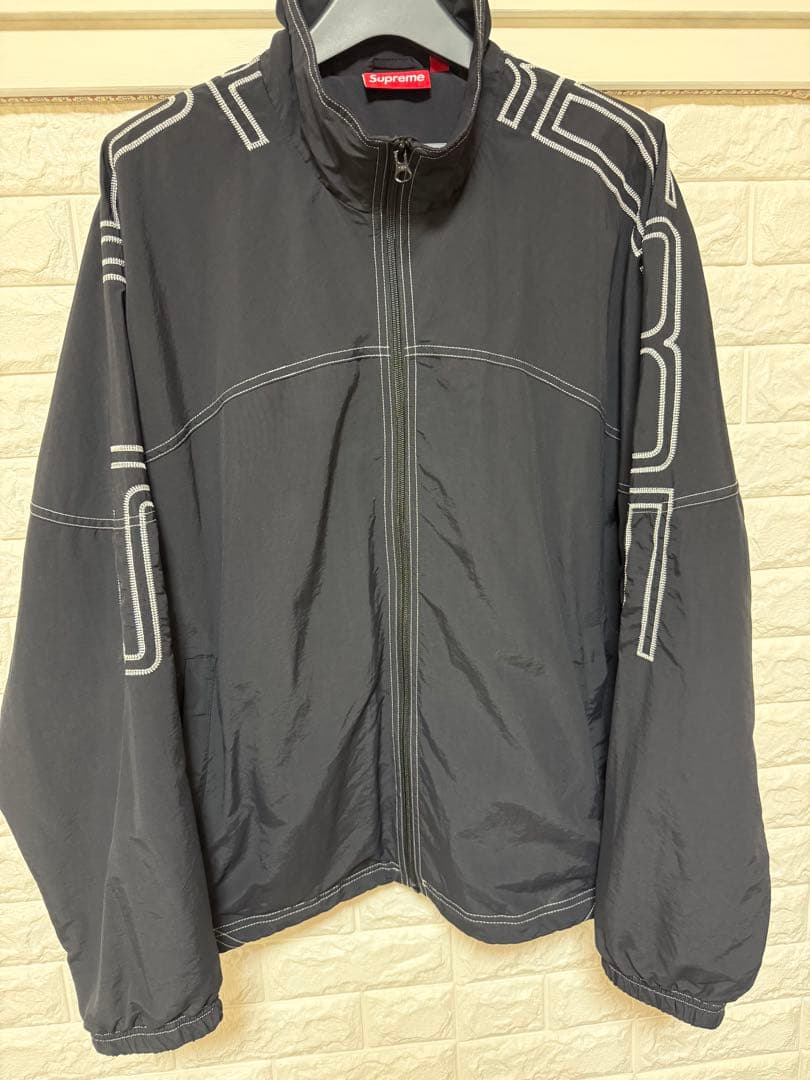 ジャケット・アウター Supreme Spellout Track Jacket \"Black\" L