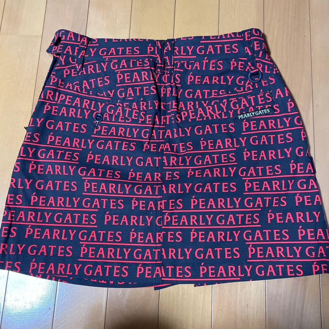 新品未使用　タグ付きPEARLY GATES ロゴプリントスカート