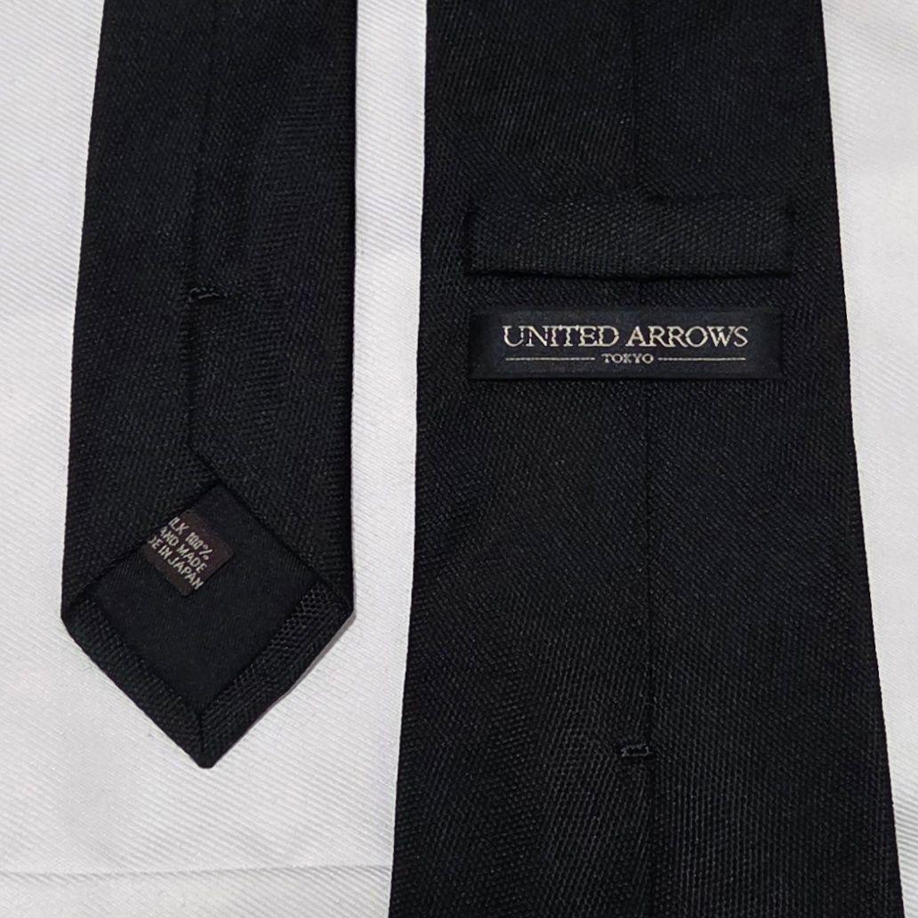 【最終値下げ・美品】UNITEDARROWS ソリッドタイ ブラック 黒