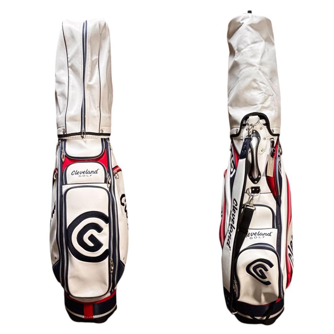 ✨超美品✨ Cleveland ゴルフバッグ トリコロール 9.5型