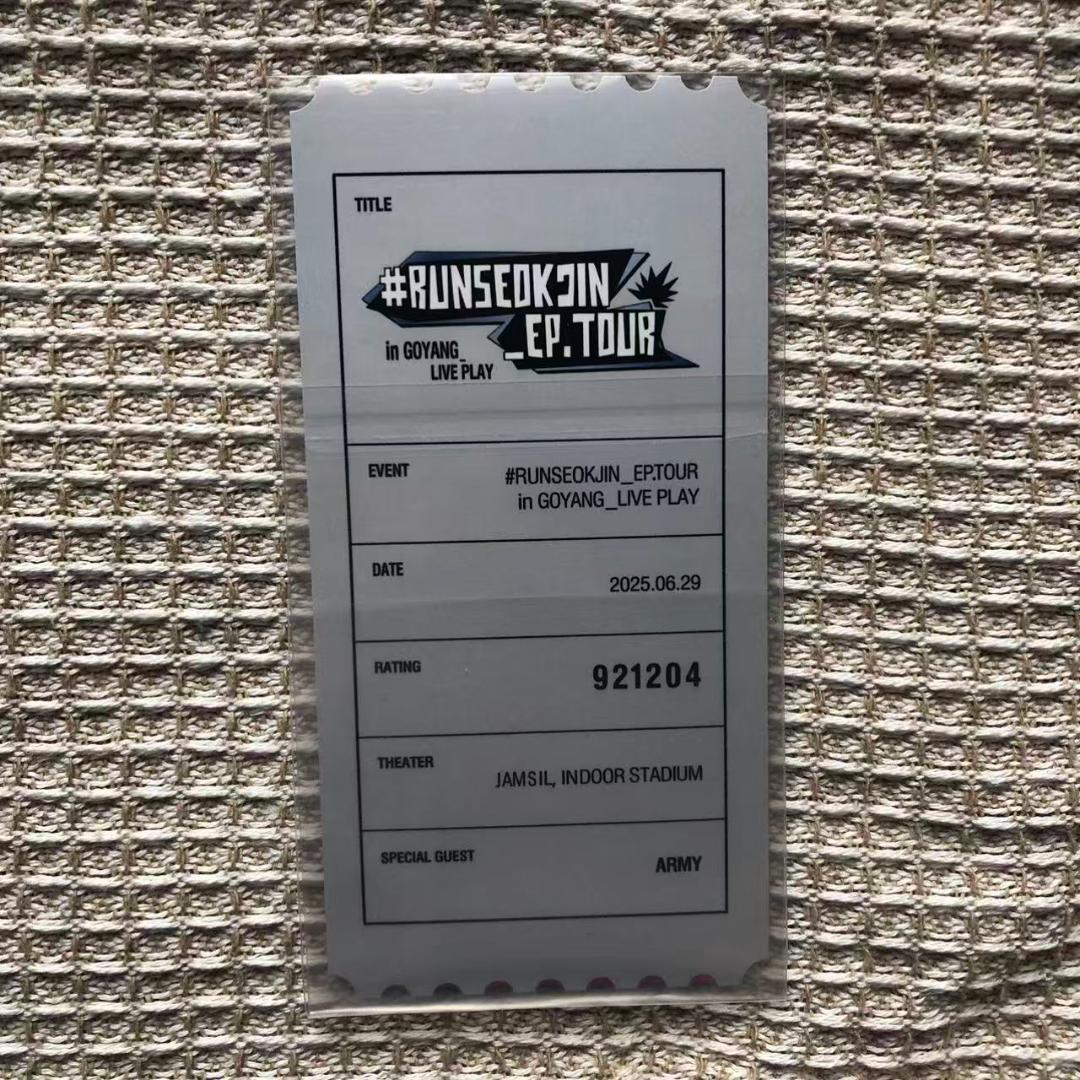 RUNSEOKJIN_EP.TOUR 高陽 LIVE PLAY 6/29 トレカ