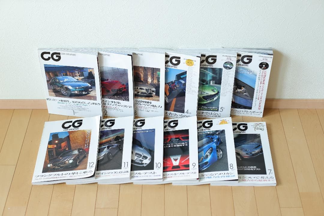 CAR GRAPHIC カーグラフィック 2007年1月号から12月号（12冊）