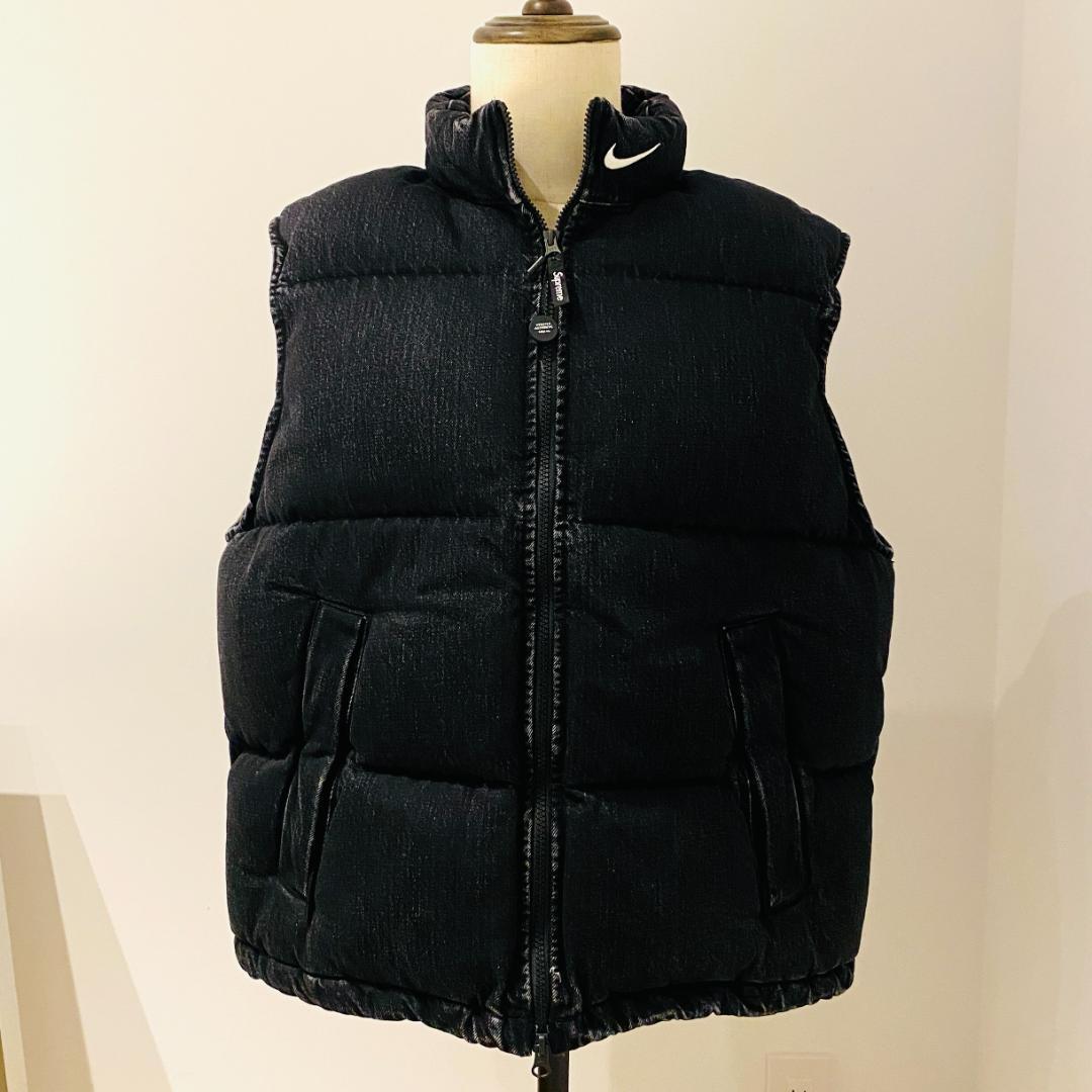 新品 Supreme NIKE 24SS Denim Puffer Vest