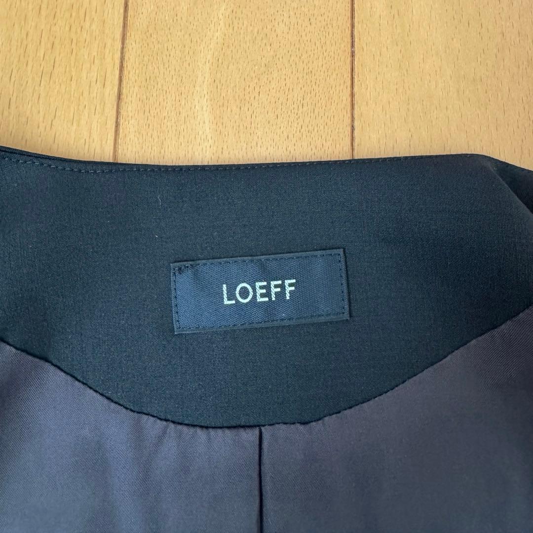 LOEFF ラウンドノーカラー ベスト サイズ1 BLACK