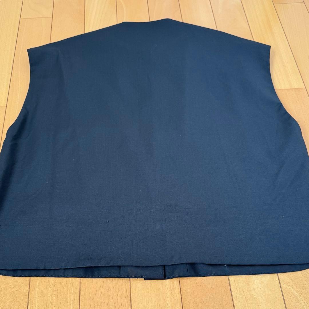 LOEFF ラウンドノーカラー ベスト サイズ1 BLACK
