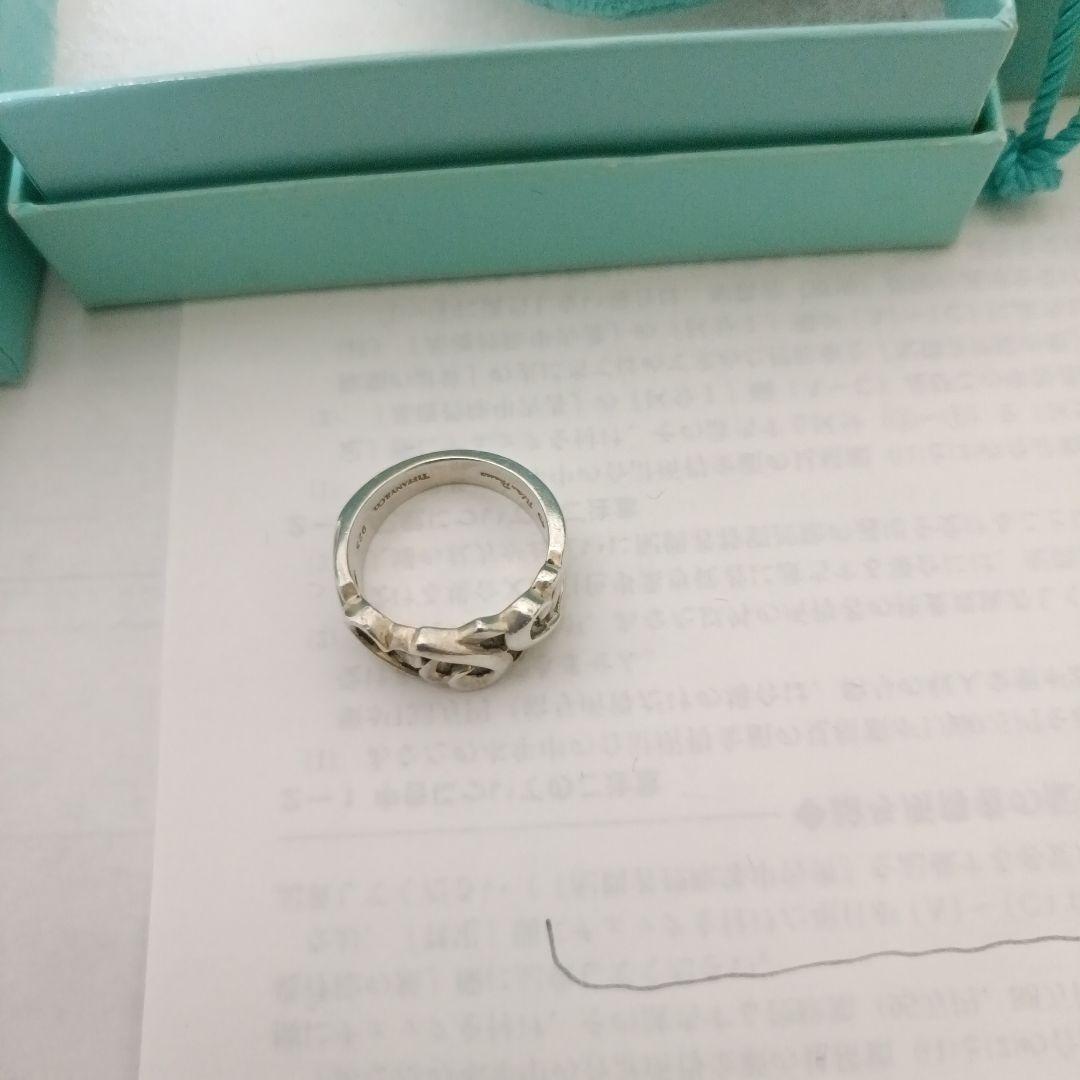 ティファニー TIFFANY パロマピカソ トリプルラビングハートリング 10号