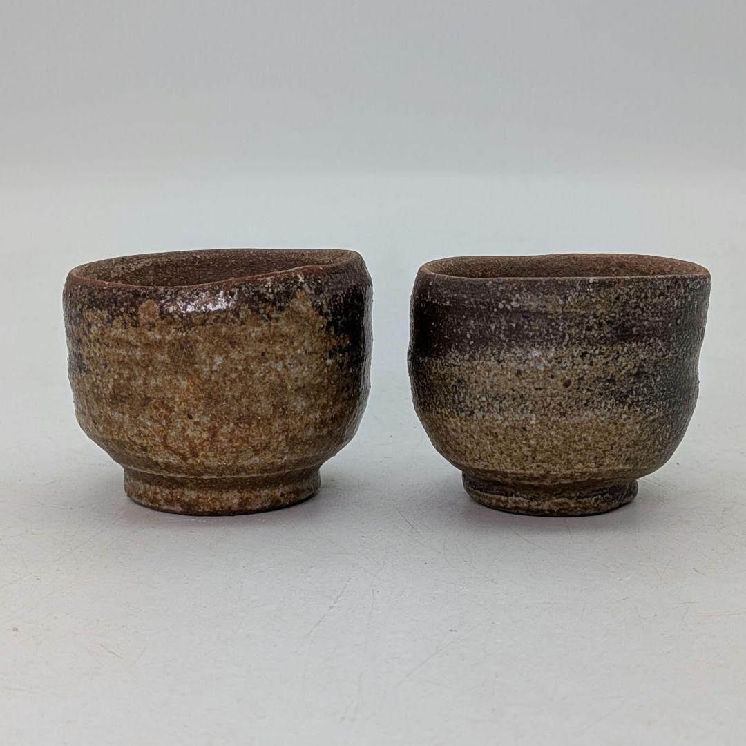 塚光窯 中村勉 備前焼 酒器（徳利&ぐい呑2客） 共箱共布栞 とっくり 食器